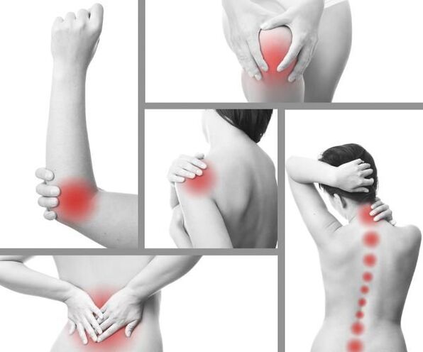 Inflammatory processes in various arthritis joints